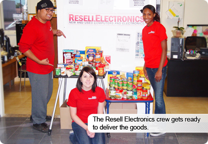 Resell Electronics Food Drive for St Mary's Food Bank